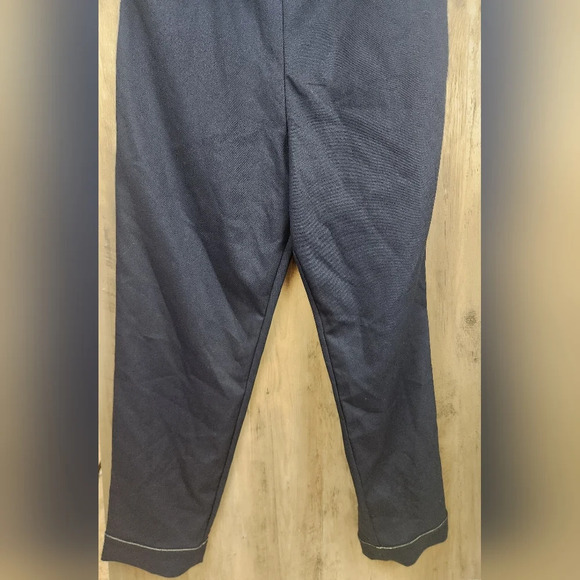 Lovers + Friends Coraline Navy Belted Sleeveless Jumpsuit Size LG Women's - Picture 6 of 7